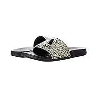 adidas femme adilette comfort sandale glissante, core black core black wonder white, 40 eu
