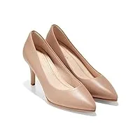 cole haan - femmes grand ambition pump (75mm) chaussures, 41.5 eu, amphora leather/tonal os
