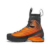 scarpa homme ribelle tech 2.0 hd chaussures de montagne, noir/orange (black orange hdry arg pentax precision iii), 46 eu