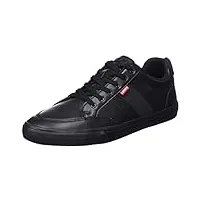 levi's turner 2.0, sneakers homme, full black, 44 eu