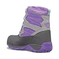 merrell outback snow boot wtrpf hiking, purple/silver, 37 eu