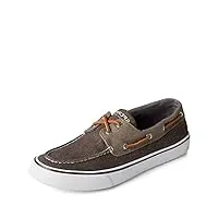 sperry chaussures bateau bahama ii pour homme, toile olive., 36 eu