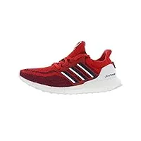 adidas chaussures de course ultraboost 20 pour homme, rouge carlate/bleu marine/blanc, 41.5 eu