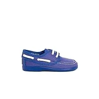 pisamonas chaussures bateau en toile avec lacets taille 18 en couleur bleu moyen