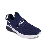 nautica men's casual fashion sneakers-walking shoes-lightweight joggers-coaster-navy-9