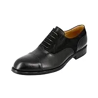 belym chaussure richelieu homme de ville en cuir et daim noir
