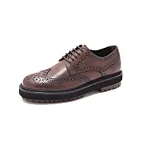 tod's 5870ae scarpa uomo derby bucature leather brown shoe man [5]
