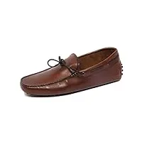 tod's g2188 mocassino uomo brown leathere loafer shoe man [6]