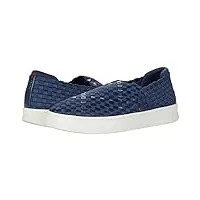 fitflop rally slip-on leather espadrilles navy 10 m (d)