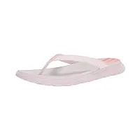 adidas women's comfort flip-flops, almost pink/acid red/dash grey, 8