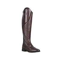 qhp tamar bottes d'équitation élégantes en cuir pour femme adult normal, marron, 39 eu