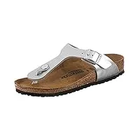 birkenstock gizeh eva sandales à orteils pour enfant unisexe, electric metallic silver, 39 eu schmal