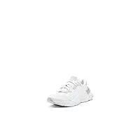 sorel women's kinetic rnegd sneaker — white, light dove — lightweight mesh & suede sneakers — size 10.5