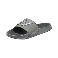 new balance sandales à enfiler 200 v1 pour homme, gris/blanc, 52 eu