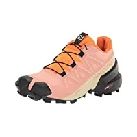 salomon speedcross 5 chaussures de trail running pour femme, accroche, stabilité, fit, blooming dahlia, 39 1/3