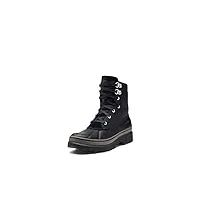 sorel men's caribou storm wp — black, mud — waterproof leather winter boot — size 8.5