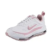 nike femme air max ap chaussure de marche, white/pink glaze-white, 36 eu