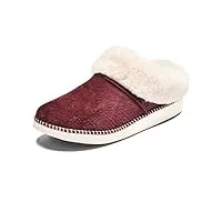 olukai ku'i slipper, women's slip-on shoes, genuine shearling & premium nubuck leather, drop-in heel design, cozy & ultra-soft comfort fit