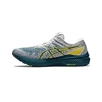 asics chaussures de course pour homme gt-2000 10, bleu magnétique/jaune tai-chi, 44.5 eu