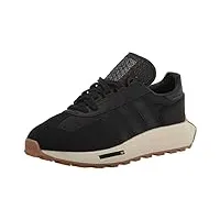 adidas originals men's retropy e5 sneaker, black/black/grey, 10