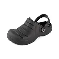 nautica sabots pour femme - sandales de sport athlétiques - chaussures aquatiques à enfiler avec sangle arrière réglable - chaussures de sport de plage - river edge, black-river brees, 40.5 eu