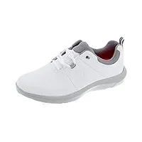 footjoy femme confort chaussures de golf, blanc/gris, 38 eu