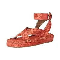 sam edelman women's dakota sandal, bright poppy, 8