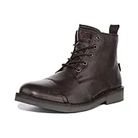 levi's homme track boots, full black, 43 eu