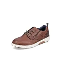 rieker homme chaussures à lacets b3301, monsieur chaussures confortables,semelle intérieure amovible,chaussure basse confort,marron (braun / 22),40 eu / 6.5 uk