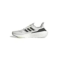 adidas homme ultraboost 22 baskets, non dyed core black almost lime, fraction_44_and_2_thirds eu