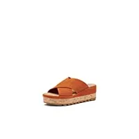 sorel women's cameron flatform mule sandals - desert sun - size 9.5