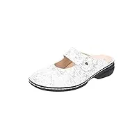 finn comfort stanford bianco (blanc) - sabots - chaussures femme mules / séparateurs orteils, blanc, cuir (words), blanc., 41 eu