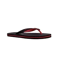 nautica tongs pour homme - sandales de plage - toboggan - chaussons aquatiques, jiren-black red, 47 eu