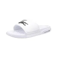 lacoste homme 43cma0110 slides & sandals, wht/dk grn, 47 eu