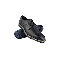 zerimar chaussures homme | chaussures en cuir Élégantes | chaussures pour hommes | chaussures décontractées pour hommes | chaussures habillées en cuir | couleur noir taille 46