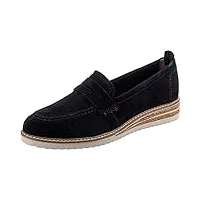 tamaris 24302 805 navy suede leather womens loafer shoes eu 39 navy