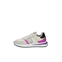 philippe model chaussures femmes sneakers paris tyld gp01 blanc violet beige