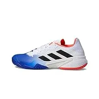 adidas chaussures de tennis barricade pour homme, lucid blue/black/solar red, 40 eu