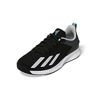 adidas chaussures de tennis courtflash speed pour homme, noir/blanc, 46 eu
