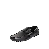 kenneth cole unlisted men's wister belt driver loafer casual shoes memory foam insole, black, 8