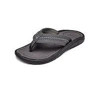 olukai hokua sandales de plage pour homme à séchage rapide, semelles en caoutchouc résistantes à l'eau et à adhérence humide, semelle intérieure moulée par compression et ajustement doux et