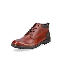 rieker homme chaussures à lacets b1301, monsieur chaussures de sport lacées,chaussure de ville,sneaker,lacets,marron (braun / 24),43 eu / 9 uk