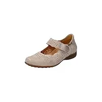 mephisto ballerines plates fabienne pour femme, taupe clair, 5 wide