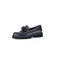 gabor femme chaussures basses, dame mocassin,chaussons,pantoufles,chaussures de collège,chaussures d'affaires,noir (schwarz),37 eu / 4 uk