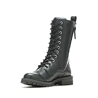 harley-davidson footwear walsen bottes de moto à lacets 20,3 cm pour femme, noir, 41 eu