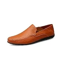 hommes mocassins cuir pour loafers chaussures slip on bateau et mocassins chaussures mode penny confort chaussures rouge marron 42 eu