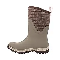muck boots femme arctic sport mid botte de pluie, marron, 38.5 eu