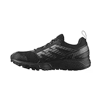 salomon wander chaussures de trail running pour homme, conception spéciale outdoor, confort douillet, maintien sûr, black, 45 1/3