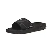 quiksilver men's mathodic recovery slide sandal, black 1, 6