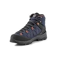 salewa homme ms alp trainer 2 mid gtx chaussures de randonnée, dark denim fluo orange, 47 eu